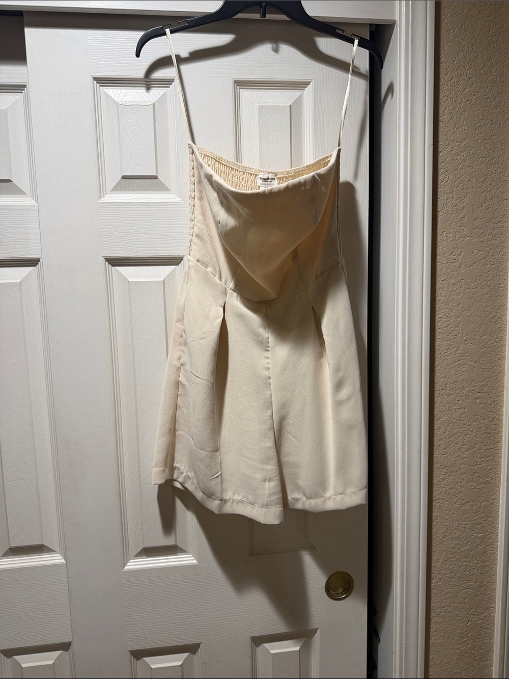 Song of Style Cream Strapless Romper